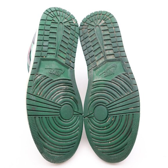 Nike Air Jordan 1 Men’s Size 10.5 Mid Pine Green Black Sneakers 554724-067 - Picture 9 of 10